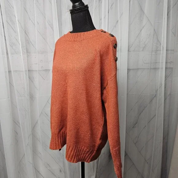 Sanctuary Women's Sweater in Rust Orange - Picture 12 of 16